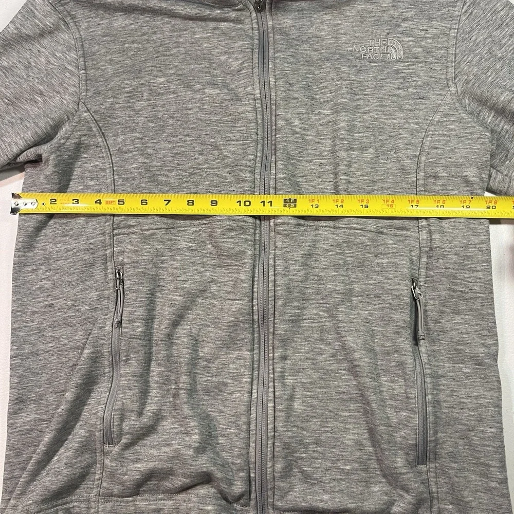 The North Face Mens Blue Long Sleeve Pockets Fleece Full-Zip Jacket Large Read